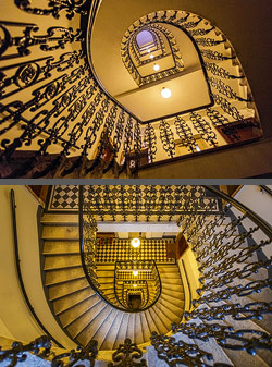 Stiegenhaus/Treppenhaus in Wien, Österreich