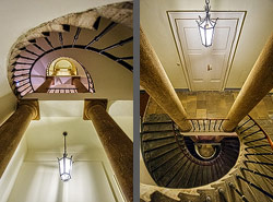 Stiegenhaus/Treppenhaus in Wien, Österreich