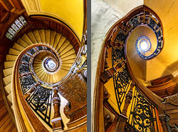 Stiegenhaus/Treppenhaus in Wien, Österreich