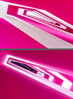 Stiegenhaus/Treppenhaus in Wien, Österreich