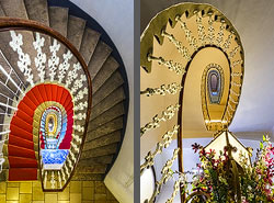 Stiegenhaus/Treppenhaus in Wien, Österreich