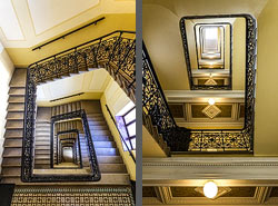 Stiegenhaus/Treppenhaus in Wien, Österreich