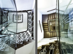 Stiegenhaus/Treppenhaus in Wien, Österreich