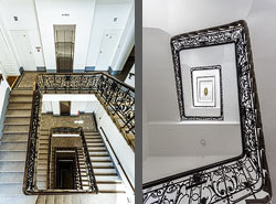 Stiegenhaus/Treppenhaus in Wien, Österreich