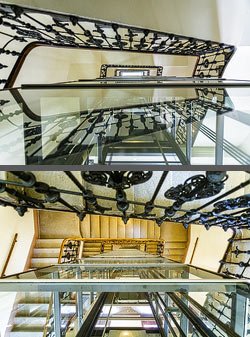 Stiegenhaus/Treppenhaus in Wien, Österreich