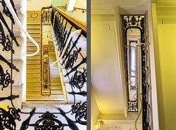 Stiegenhaus/Treppenhaus in Wien, Österreich