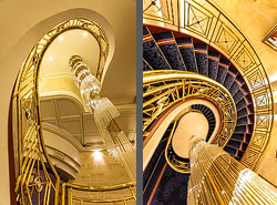 Stiegenhaus/Treppenhaus im Hotel Savoy Baur en Ville in Zürich, Schweiz